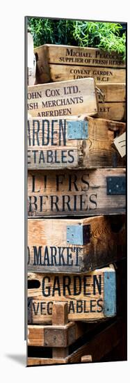 Old Wooden Crates used on Markets in London - Portobello Road Market - Notting Hill - Door Poster-Philippe Hugonnard-Mounted Photographic Print