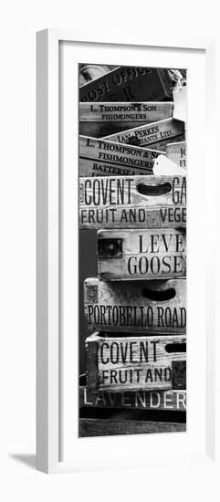 Old Wooden Crates used on Markets in London - Portobello Road Market - Notting Hill - Door Poster-Philippe Hugonnard-Framed Photographic Print