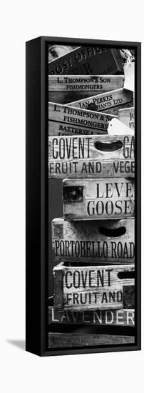 Old Wooden Crates used on Markets in London - Portobello Road Market - Notting Hill - Door Poster-Philippe Hugonnard-Framed Stretched Canvas