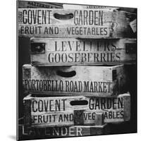 Old Wooden Crates used on Markets in London - Portobello Road Market - Notting Hill - UK - England-Philippe Hugonnard-Mounted Photographic Print