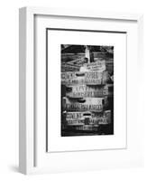 Old Wooden Crates used on Markets in London - Portobello Road Market - Notting Hill - UK - England-Philippe Hugonnard-Framed Art Print