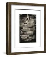 Old Wooden Crates used on Markets in London - Portobello Road Market - Notting Hill - UK - England-Philippe Hugonnard-Framed Art Print