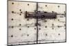 old wooden door in the mountain village Lavenone, Lombardy, Italy-Klaus Scholz-Mounted Photographic Print