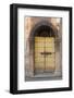 old wooden door in the mountain village Lavenone, Lombardy, Italy-Klaus Scholz-Framed Photographic Print