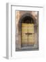 old wooden door in the mountain village Lavenone, Lombardy, Italy-Klaus Scholz-Framed Photographic Print