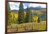 Old Wooden Fence and Autumn Colors in the San Juan Mountains of Colorado-John Alves-Framed Photographic Print