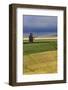 Old wooden granary in Collins, Montana, USA-Chuck Haney-Framed Photographic Print