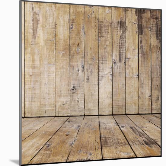 Old Wooden Room, Retro Background-Vlntn-Mounted Photographic Print