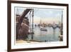 Old Wooden Ship, Nantucket, Massachusetts-null-Framed Art Print