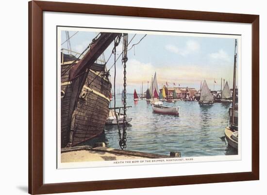 Old Wooden Ship, Nantucket, Massachusetts-null-Framed Art Print