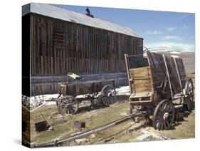 Old Wooden Wagons-null-Stretched Canvas