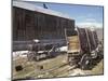 Old Wooden Wagons-null-Mounted Photographic Print