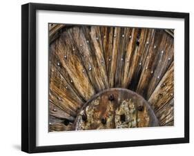 Old Wooden Wheel-Don Paulson-Framed Giclee Print
