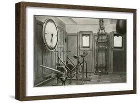 Old Work Out Gym-null-Framed Art Print