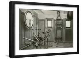 Old Work Out Gym-null-Framed Art Print