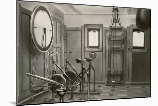 Old Work Out Gym-null-Mounted Art Print
