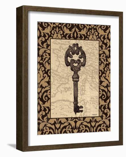 Old World Key I-Todd Williams-Framed Art Print