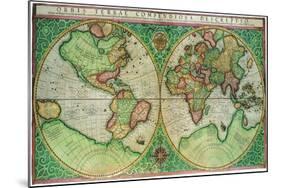 Old World Map 1587-null-Mounted Giclee Print