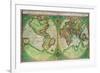 Old World Map 1587-null-Framed Giclee Print