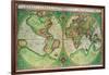 Old World Map 1587-null-Framed Giclee Print