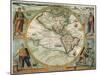 Old World Map 1597-null-Mounted Giclee Print