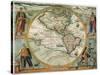 Old World Map 1597-null-Stretched Canvas