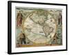 Old World Map 1597-null-Framed Giclee Print