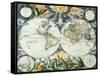 Old World Map 1666-Pieter Goos-Framed Stretched Canvas