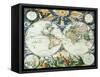 Old World Map 1666-Pieter Goos-Framed Stretched Canvas