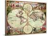 Old World Map 1675-null-Stretched Canvas