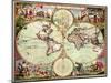 Old World Map 1675-null-Mounted Giclee Print