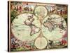 Old World Map 1675-null-Stretched Canvas