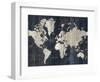 Old World Map Blue Crop-Wild Apple Portfolio-Framed Art Print