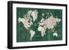 Old World Map Green-Wild Apple Portfolio-Framed Art Print