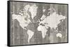 Old World Map Neutral-Wild Apple Portfolio-Framed Stretched Canvas