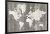 Old World Map Neutral-Wild Apple Portfolio-Framed Art Print