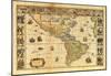 Old World Map Photo # 2 Art Print POSTER lithograph-null-Mounted Poster