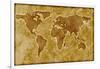 Old World Map-Arcoss-Framed Premium Giclee Print