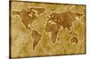 Old World Map-Arcoss-Stretched Canvas