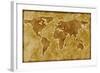 Old World Map-Arcoss-Framed Art Print