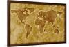 Old World Map-Arcoss-Framed Art Print