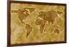 Old World Map-Arcoss-Framed Art Print