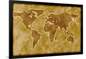 Old World Map-Arcoss-Framed Art Print