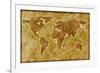 Old World Map-Arcoss-Framed Art Print