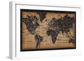 Old World Map-null-Framed Art Print