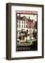 Old World Market Place Norwich-null-Framed Art Print