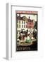 Old World Market Place Norwich-null-Framed Art Print