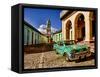 Old Worn 1958 Classic Chevy, Trinidad, Cuba-Bill Bachmann-Framed Stretched Canvas