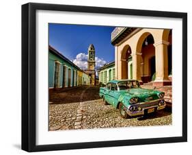 Old Worn 1958 Classic Chevy, Trinidad, Cuba-Bill Bachmann-Framed Photographic Print