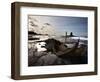 Old Wreck and Black Nab at Saltwick Bay, Near Whitby, North Yorkshire, Yorkshire, England, UK-Mark Sunderland-Framed Photographic Print